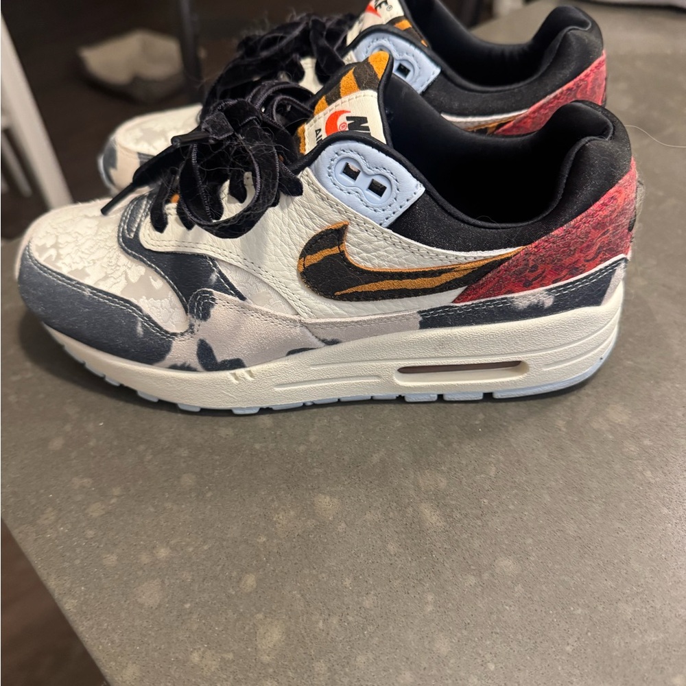Nike Black and Orange Sneakers